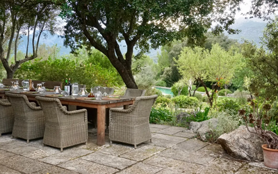 Dining terrace at La Serrania
